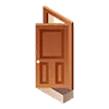 Componentes para puertas de madera