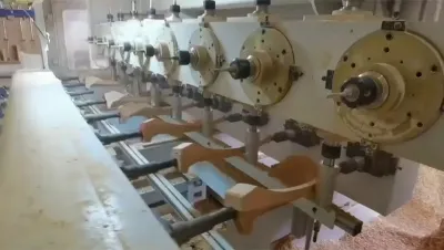 Centro de mecanizado CNC de 5 ejes, con 8 cabezales