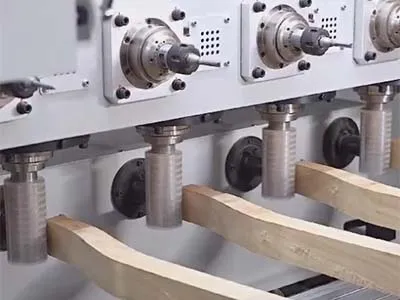 Centro de mecanizado CNC de 5 ejes, con 4 cabezales