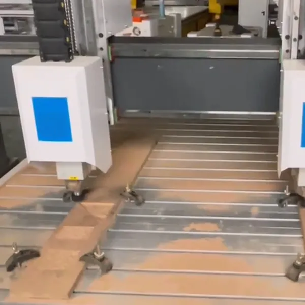 Fresadora CNC de doble cabezal