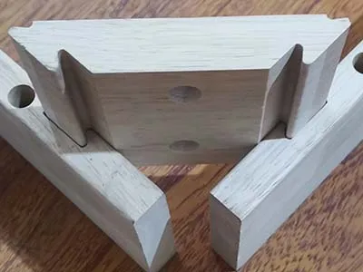 Espigadora para travesaños de madera