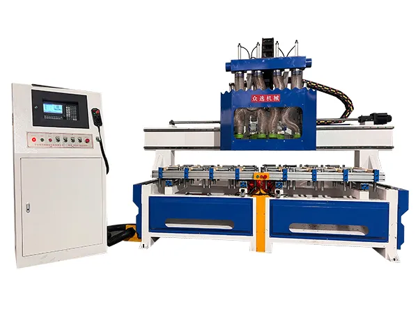 Mortajadora automática de doble mesa