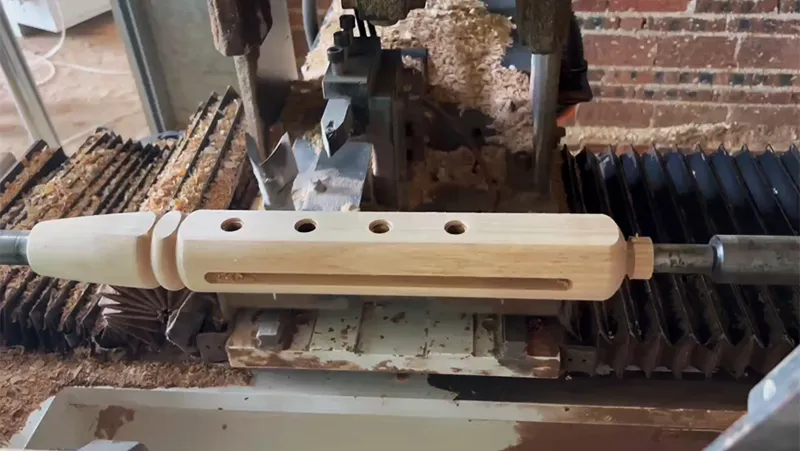 Línea de producción de muebles de madera maciza